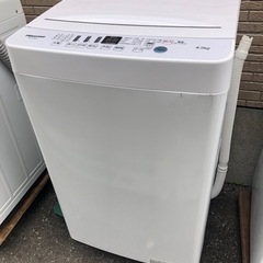 【ネット決済】【A】【中古】ハイセンス　洗濯機　2020年製　4...