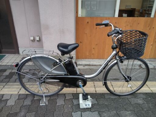 [Panosonic] vivi dx 26吋電動アシスト自転車 8.9Ahバッテリー+充電器+スペアキー2本(プラズマシルバー)
