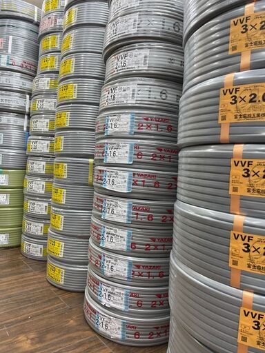 【シーズン限定割引中】VVFケーブル 3×2.0㎜ ※各種メーカーやサイズ等ご希望承ります！まとめて購入も大歓迎！！