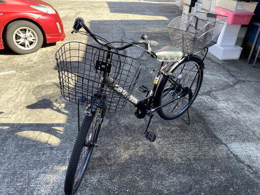 自転車　GENTILEZZA　ブラック　27インチ　6段階変速機装備　購入から約2か月ほど　通勤　通学