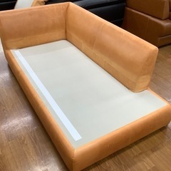 心石工芸 ワイドレザーカウチソファー【トレファク 川越店】