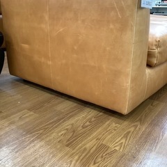 心石工芸 ワイドレザーカウチソファー【トレファク 川越店】