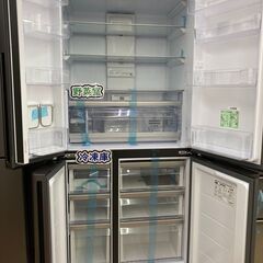 配達可【パナソニック】406L冷蔵庫☆2018年製 クリーニング済み/6ヶ月 