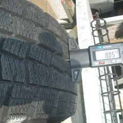 ダンロップWM01スタッドレス155/65R13 バリ山？☆ブリヂストン製アルミ 