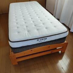 ニトリのベッドマット＆木製シングルベッドフレーム