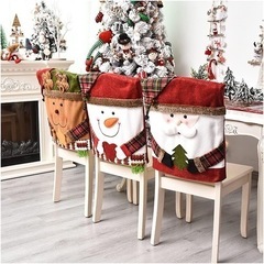 クリスマス　椅子カバー　クリスマス飾り　サンタ　トナカイ　雪だるま