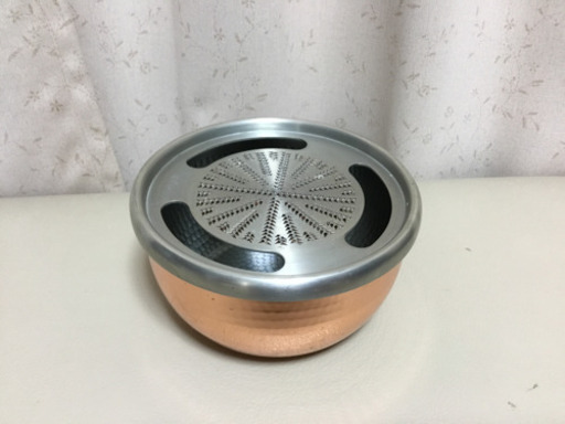 新光金属　銅おろし器　5寸　　中古