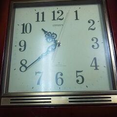 壁掛時計 昭和 レトロ風 シチズン アナログ時計 動きました
