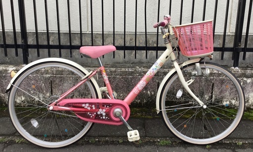 ＜消費税・防犯登録込＞ブリヂストン・エコパル・24インチ子供自転車・鍵付き・整備・洗車済でピカピカです♪