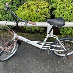 自転車　No.531　20インチ　ミニベロ　シティサイクル　ホワ...