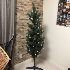 クリスマスツリー(オーナメント付き)／約160cm