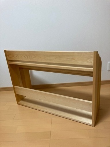 天然無垢材】表紙の見える絵本棚 ブックシェルフ