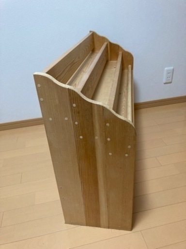 天然無垢材】表紙の見える絵本棚 ブックシェルフ
