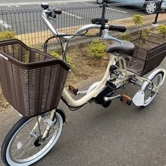 電動アシスト三輪車　ヤマハPASワゴン　ほぼ新車