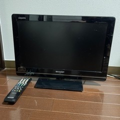 SHARP AQUOS 液晶テレビ LC-19K7 2012年製