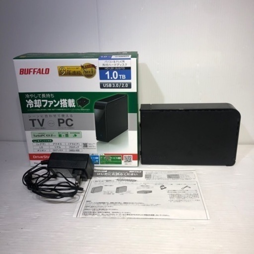 #6586 BUFFALO パソコン\u0026テレビ用　外付ハードディスクHD-LBU3