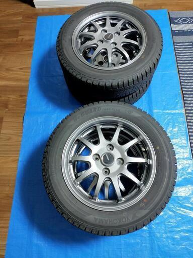 スタッドレスタイヤホイル4本セット 165/65-14 ヨコハマ ice GUARD IG50プラス 165/65R14 79Q