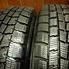 美品!軽自動車用スタッドレスタイヤ155/65R14ダンロップ