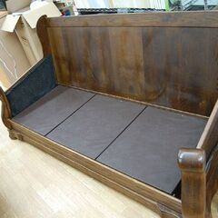 オランダ ダッチカントリー 3人掛けソファ 本革 幅190×奥85×高