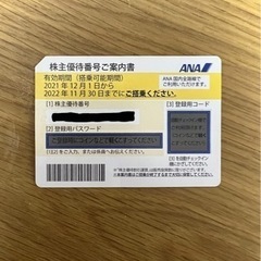 ANA 株主優待券　2022年11月30日期日