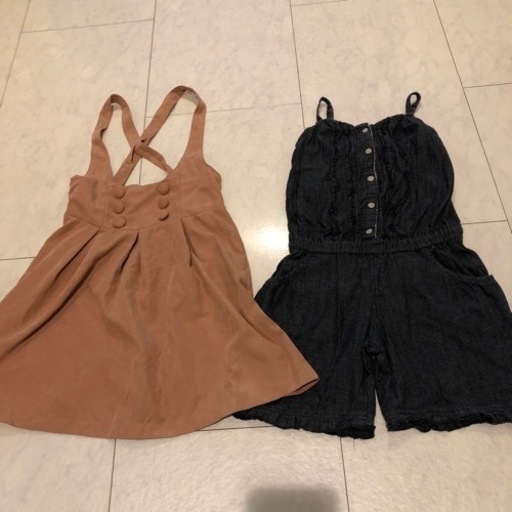 ✨美品✨女児　服　2点セット　つなぎ　オーバーオール　ワンピース　かわいい