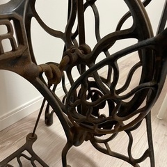 シンガー ミシン台 アイアン 脚 古道具 昭和レトロ singer テーブル 脚