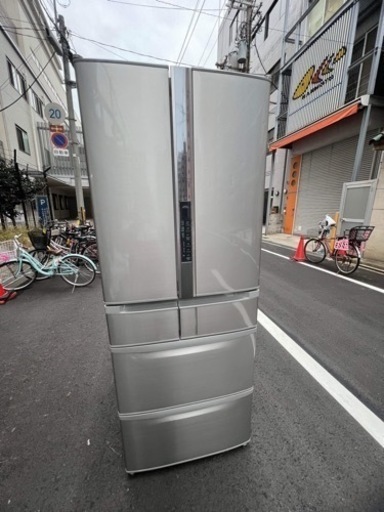 大型冷蔵庫日立５１７L自動製氷機付き大阪市内配達設置無料保証有り