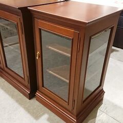 マルニ木工　地中海シリーズ　ガラスキャビネット　コーナーキャビネット　② maruni｜マルニ木工｜地中海｜コーナーキャビネット2点セット