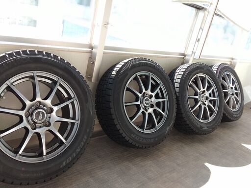 【決まりました】スタッドレスタイヤ、ホイール 4本 セット 215/60R16  114.3  ダンロップ WM02 2017製