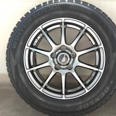 【決まりました】スタッドレスタイヤ、ホイール 4本 セット 215/60R16  114.3  ダンロップ WM02 2017製 