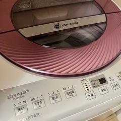 【受渡し決定】SHARP 洗濯機 8kg ジャンク