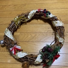 花飾り　リース　クリスマス