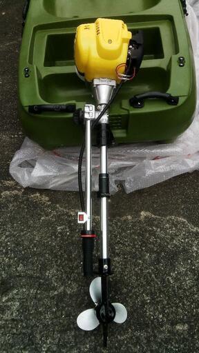 小型船外機(未使用) 1.3馬力 4ストローク 小型ボートやゴムボートに取付け可