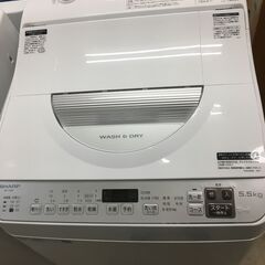 シャープ SHARP 洗濯機 ES-TX5F-S 2022年製 高年式 洗濯5.5kg