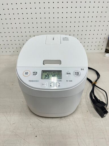 【A-359】東芝 IHジャー炊飯器 RC-10HR 2021年製 中古 激安 ホワイトカラー  通電確認済