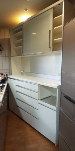 パモウナ食器棚キッチンボードハイタイプ