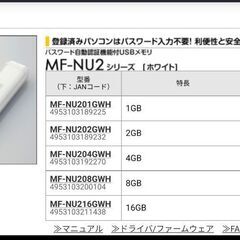 USBメモリ( ELECOM MF-NU2 シリーズ)持っている方いませんか - 静岡市
