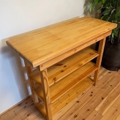 重厚な檜無垢材を使用したサイドボード リビング収納jtse