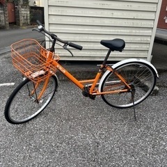 自転車　オレンジ