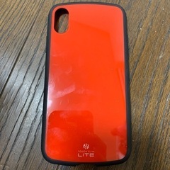 iPhoneXRのケース　赤