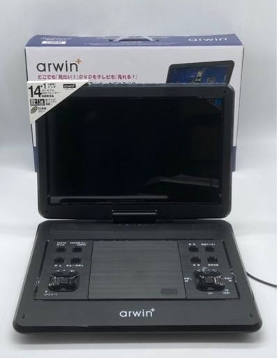 値下げ↓美品■ポータブルDVDプレーヤー■ARWIN■新品同様