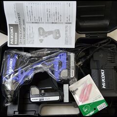 未使用 HiKOKI FWH14DF 2BG 14.4V 2.0AH コードレスインパクトドライバ (ヒロミセレクト カラープレート付き)