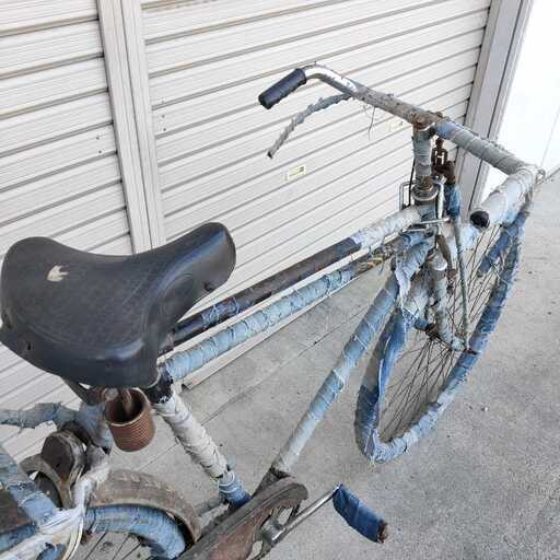 ジャンク品 丸石 ALAS？ 昭和レトロ 自転車 インテリア オブジェ