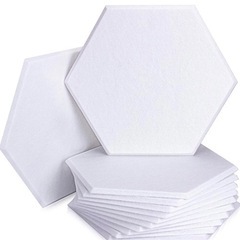 大幅お値下げ 現金可 新品未使用 黒白各12〜120枚 ヘキサゴンタイル【吸音ボード】六角形 吸音材 断熱 壁 床 タイルシート