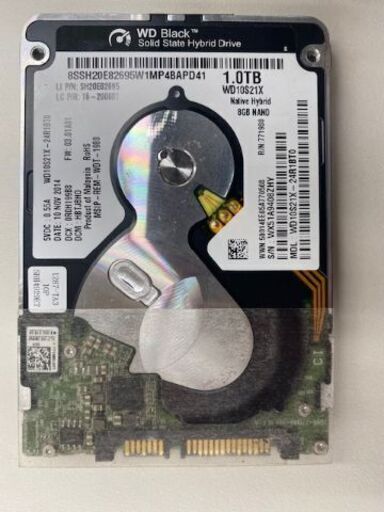 SSHD（Solid　State　Hybrid　Drive）　ハードディスク　WD