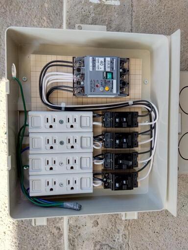工事用電灯分電盤