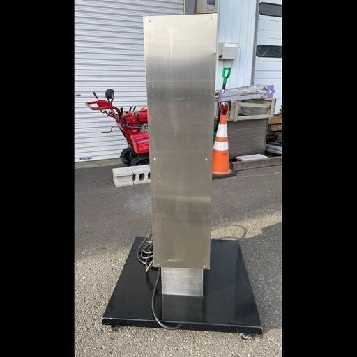 札幌限定配送/お引き取り可◇店舗家具◇キャスター付き両面電飾スタンド