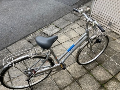 27インチ自転車】内装3段変速付 軽量アルミフレーム リヤタイヤ新品