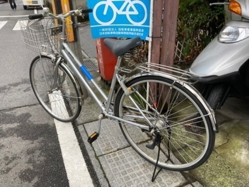【27インチ自転車】内装3段変速付　軽量アルミフレーム　リヤタイヤ新品❗️若林自転車　膳所店　SALE中❗️ 27インチ自転車】内装3段変速付 軽量アルミフレーム リヤタイヤ新品