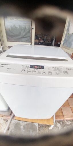 分解洗浄済みハイセンス洗濯機7.5キロ2019年西別館においてます